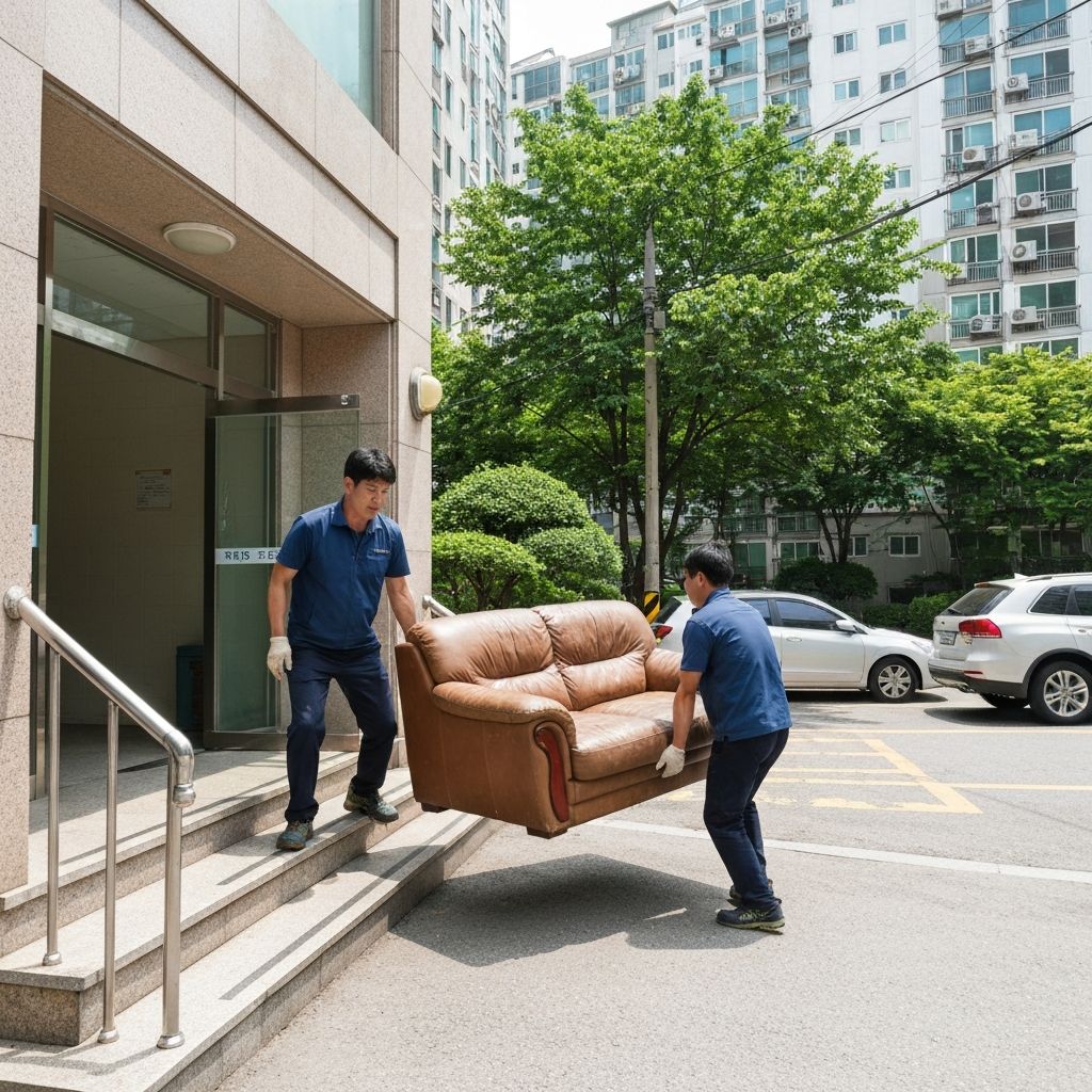 폐가구 수거 현장